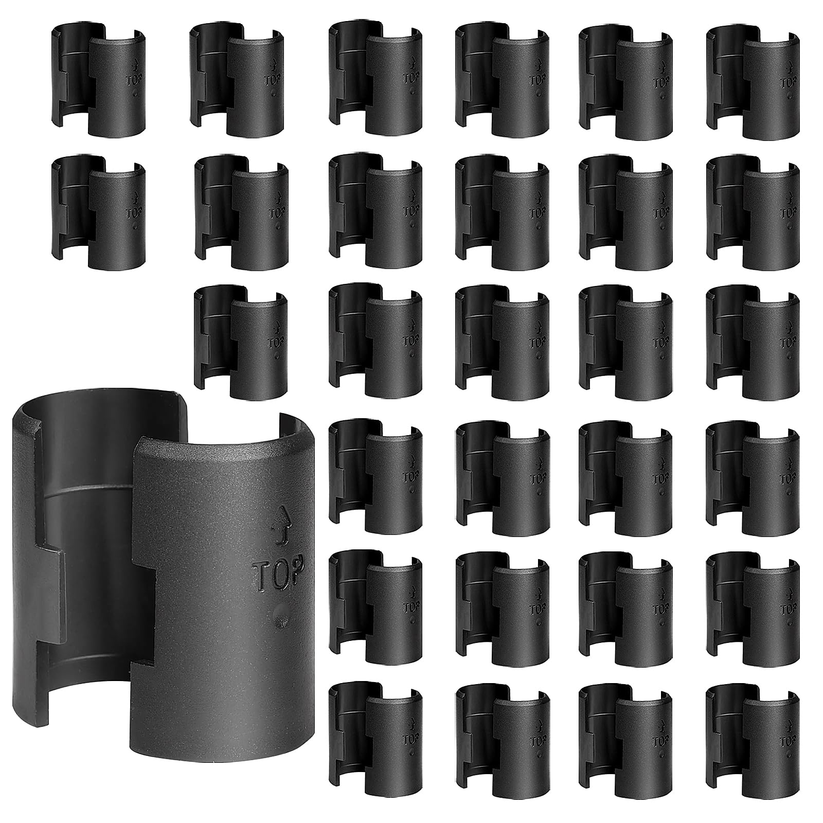 Rindion 60PCS Wire Shelf Clips-image-40
