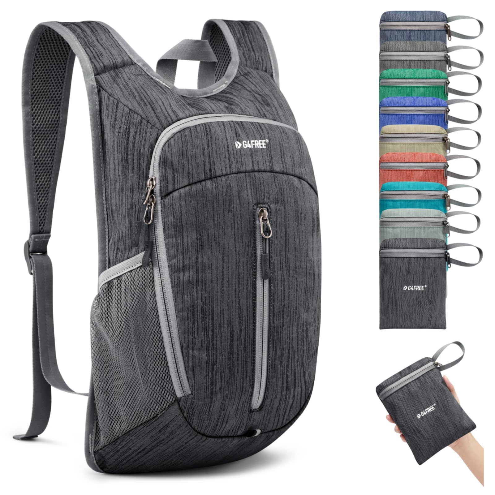 G4Free 10L Hiking Backpack Small Travel Hiking Daypack Lightweight Packable Bag