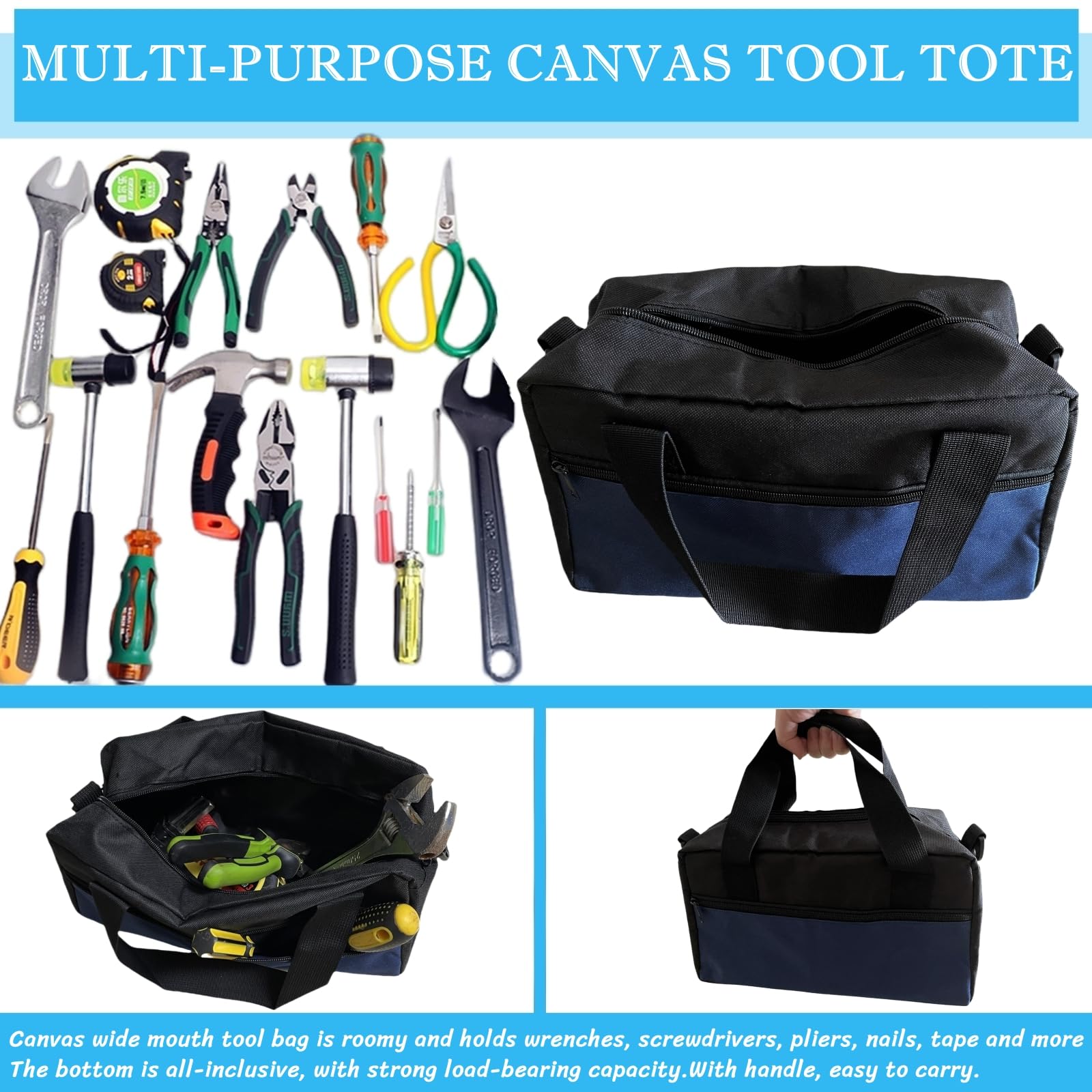 BLIRITEL Petit Sac à Outils De 35,6 Cm Pour Homme, Grande