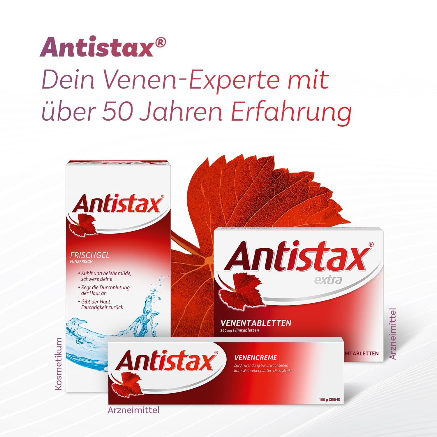 Sparset: Antistax extra Venentabletten 360 mg, 30 Stück + Antistax Venencreme 50g; bei schweren & geschwollenen Beinen, nächtlichen Wadenkrämpfen, Venenschwäche