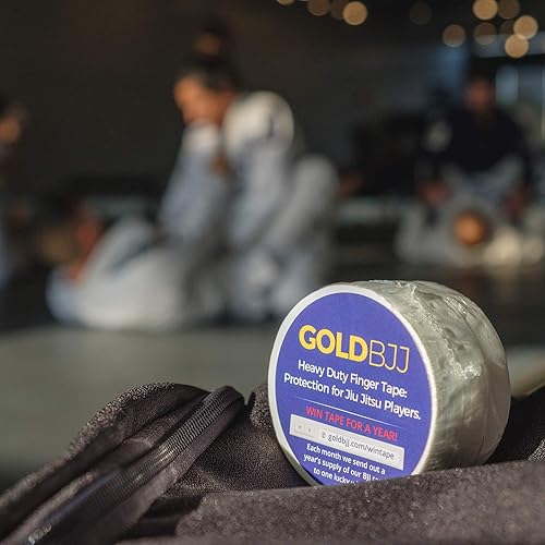 Miniatura 4 de Gold BJJ Jiu Jitsu - Cinta de dedo atlética fuerte 12 x 30 pies protege los dedos y los dedos en MMA Judo lucha libre artes marciales escalada en