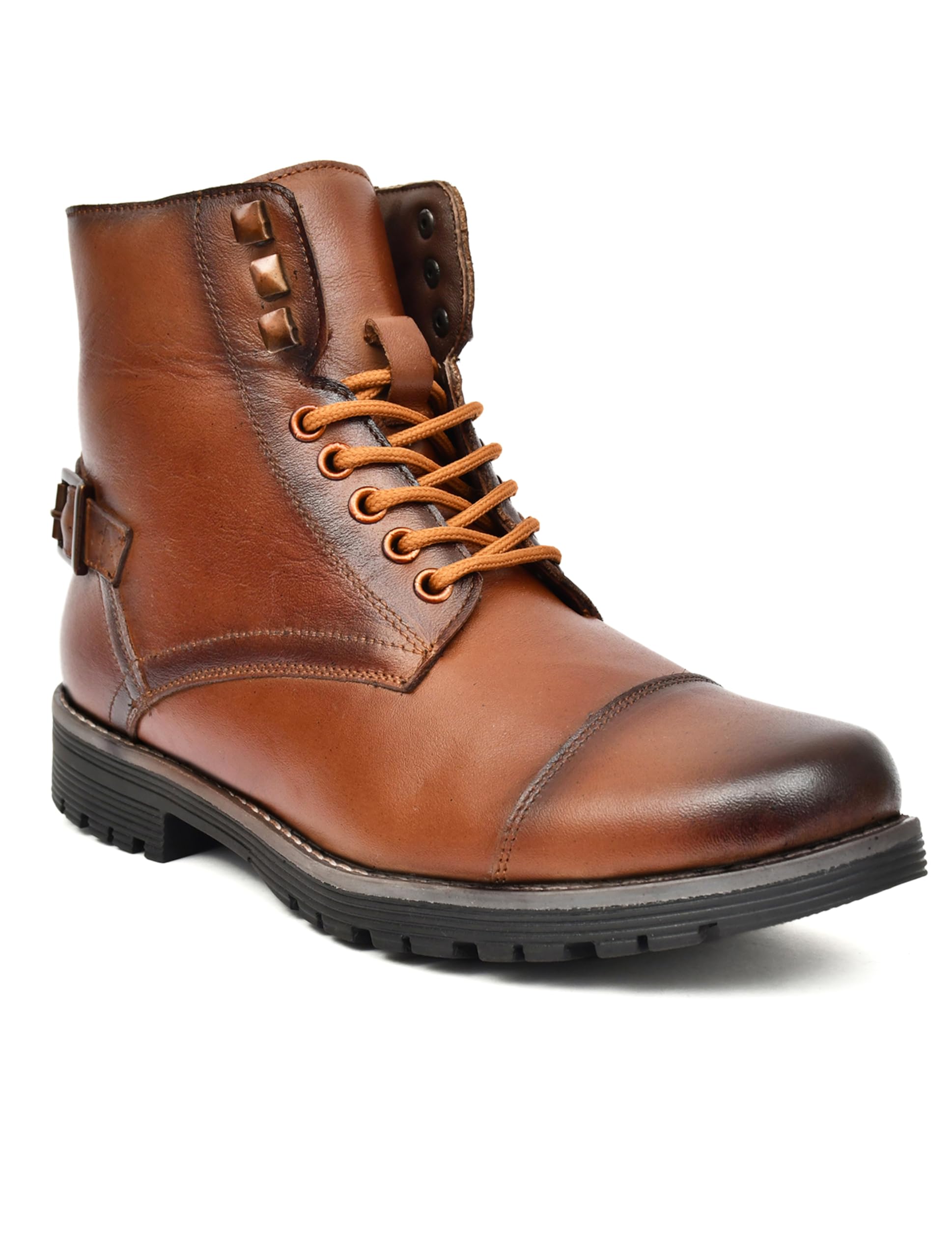 Men’s Riding Boots | Genuine Leather Boots for Men | Durable Lace-Up Motorcycle & Casual Outdoor Footwear | Stylish & Comfortable Ankle Boots-image-20