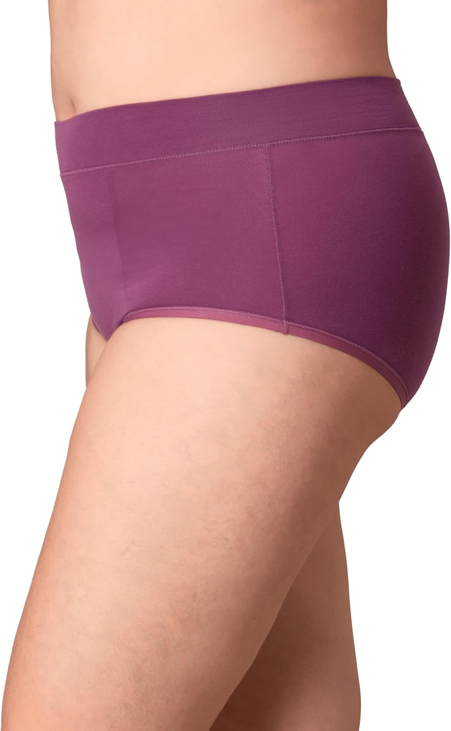 PLAYTEX Women's Light Tummy Control Underwear Briefs, 3-Pack, Cotton Stretch Underwear with Smoothing (Plus Sizes, too) - Image 4