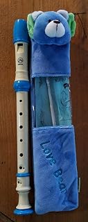 Pellarin ASRB-101-BK - Flauta dulce soprano, diseño barroco, color azul