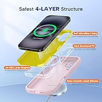 Vista 1176 de Miracase Funda diseñada para iPhone 13 Pro Max con protector de pantalla, [forro de microfibra suave antiarañazos], funda protectora de silicona