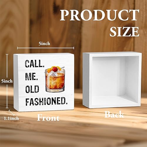 Miniatura 6 de Letrero de madera para bar de cóctel a la antigua, decoración de escritorio, regalos de bebidas antiguas, regalos para amantes de los cócteles,