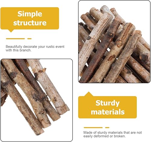 Miniatura 9 de 20pcs ramas de abedul naturales ramitas de abedul palillos para accesorios de foto palos de madera arreglo floral