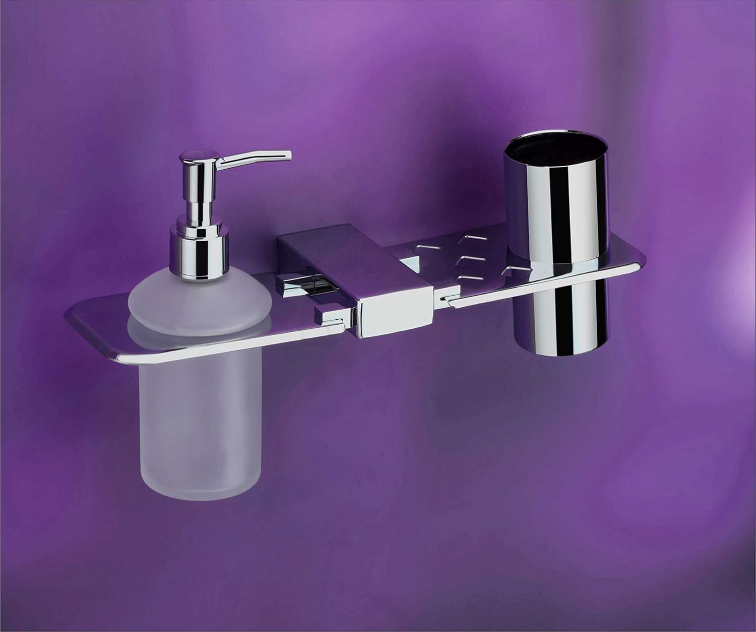 KANJAL soap Dispenser with Toothbrush Holder for washbasin Liquid