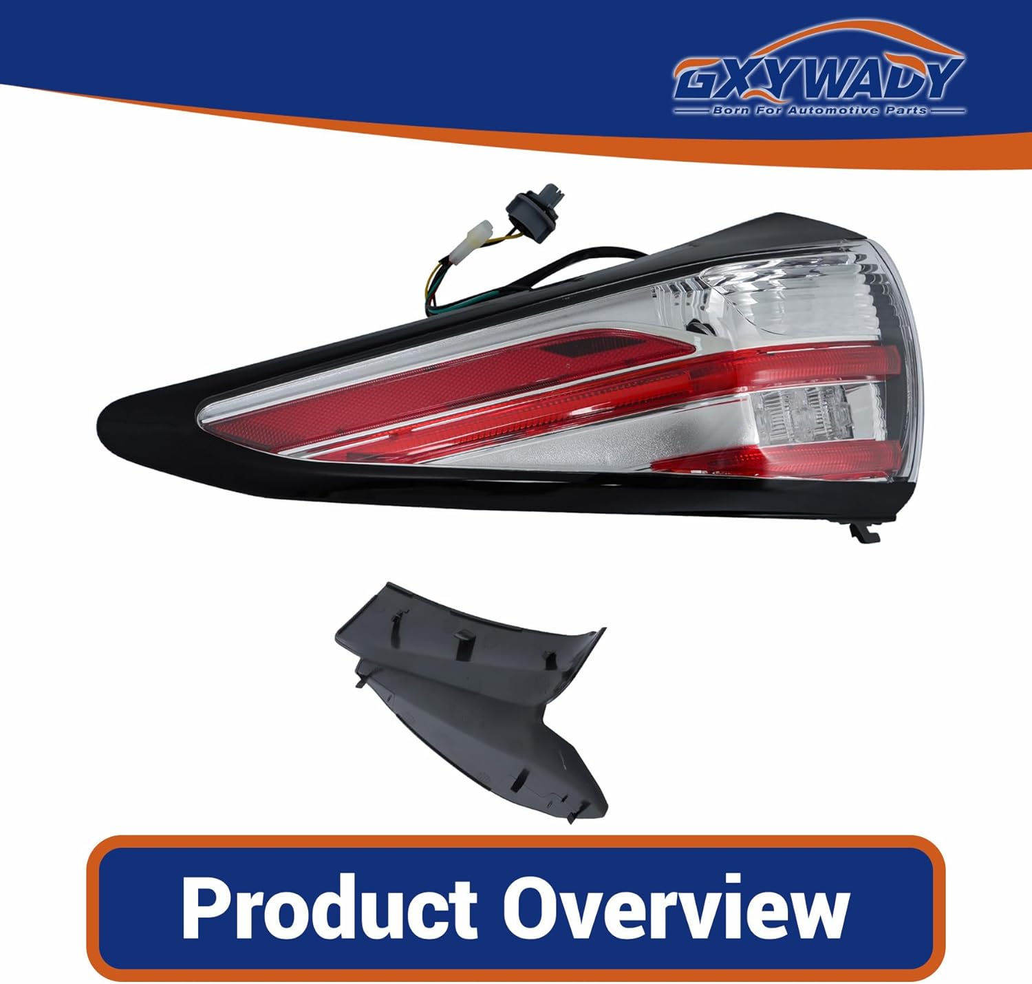 GXYWADY Driver Side Tail Lights Assembly Replacement for Murano 2015 2016 2017 2018 Left Side Tail Lamps w/Bulbs NI2805103 26550-5AA0B