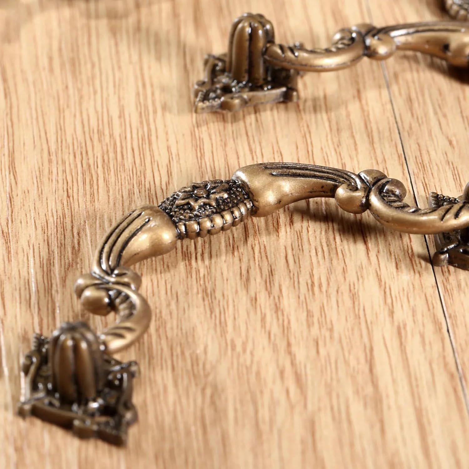 YouYeong 2Pcs Cabinet Knobs and Handles Retro Furniture Knobs Kitchen Drawer Cupboard Pull Handles Furniture Fitting