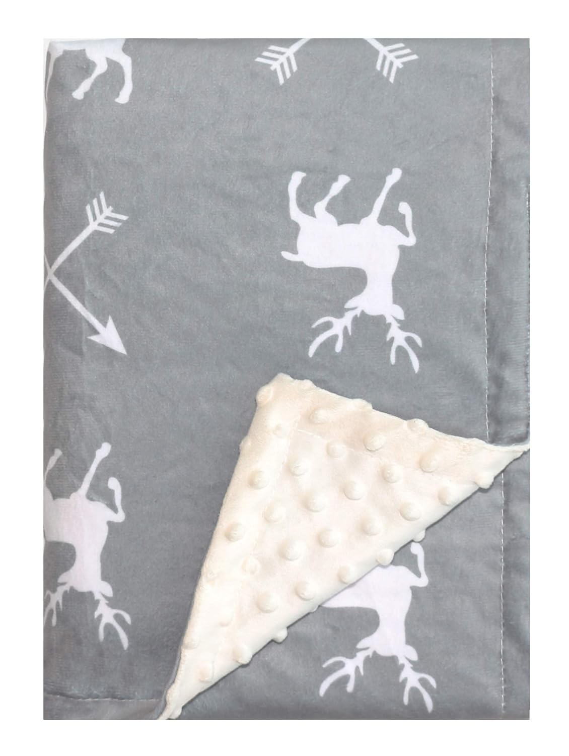 Deer Baby Blanket Boys Soft Minky Baby Blanket Fleece Baby