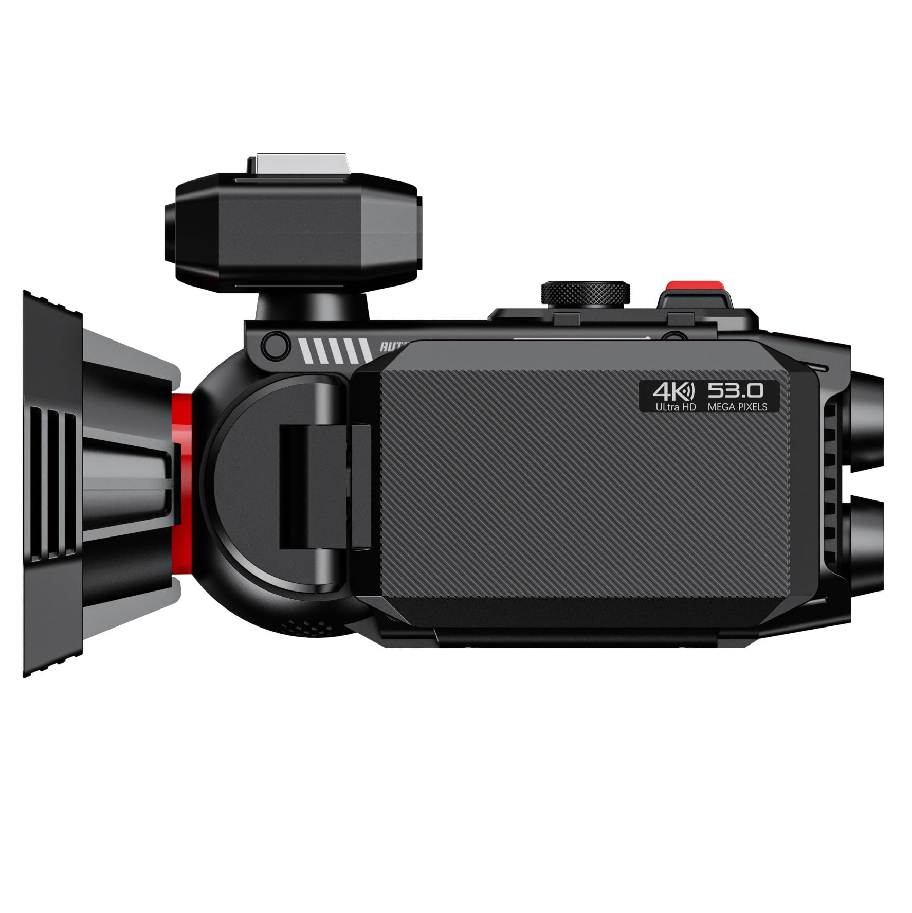 Videocamera 4K UHD WiFi, videocamera digitale da 53 MP con zoom 50X, visione notturna, schermo da 3,0 pollici, batteria 2500 mAh per vlogging