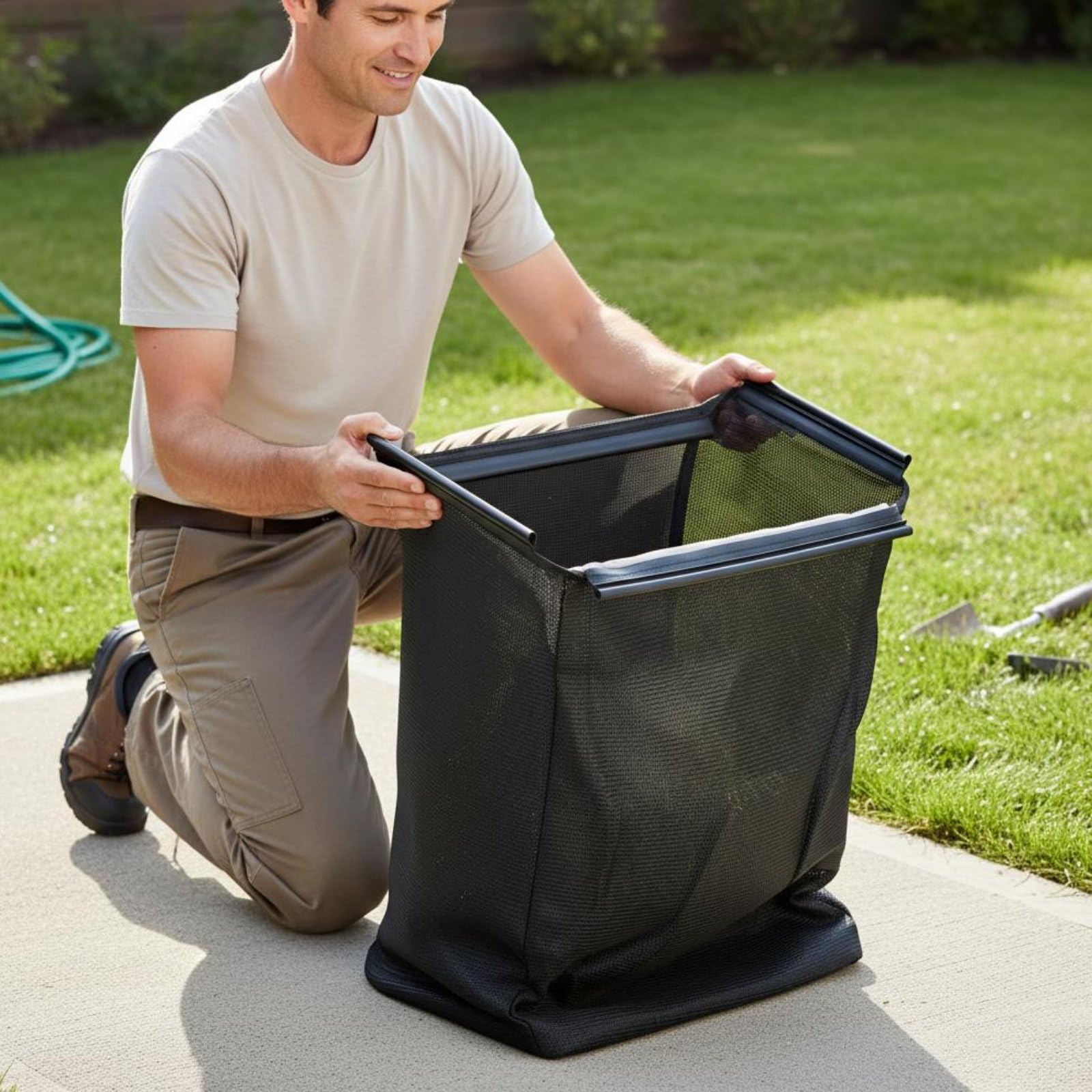 F Fityle Grass Catcher Bolsa de Césped para Cortacésped Repuesto de Bolsa Colector de Hierba Contenedor de Recortes Tela Oxford Resistente y Costuras