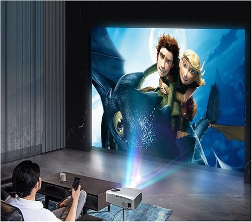 Miniatura 7 de C6A LED Projector Android WiFi 5G Full HD 1920 * 1080P 300inch Video Proyector for Home Theater Cinema Smart Phone Beamer (Color C6A Black)
