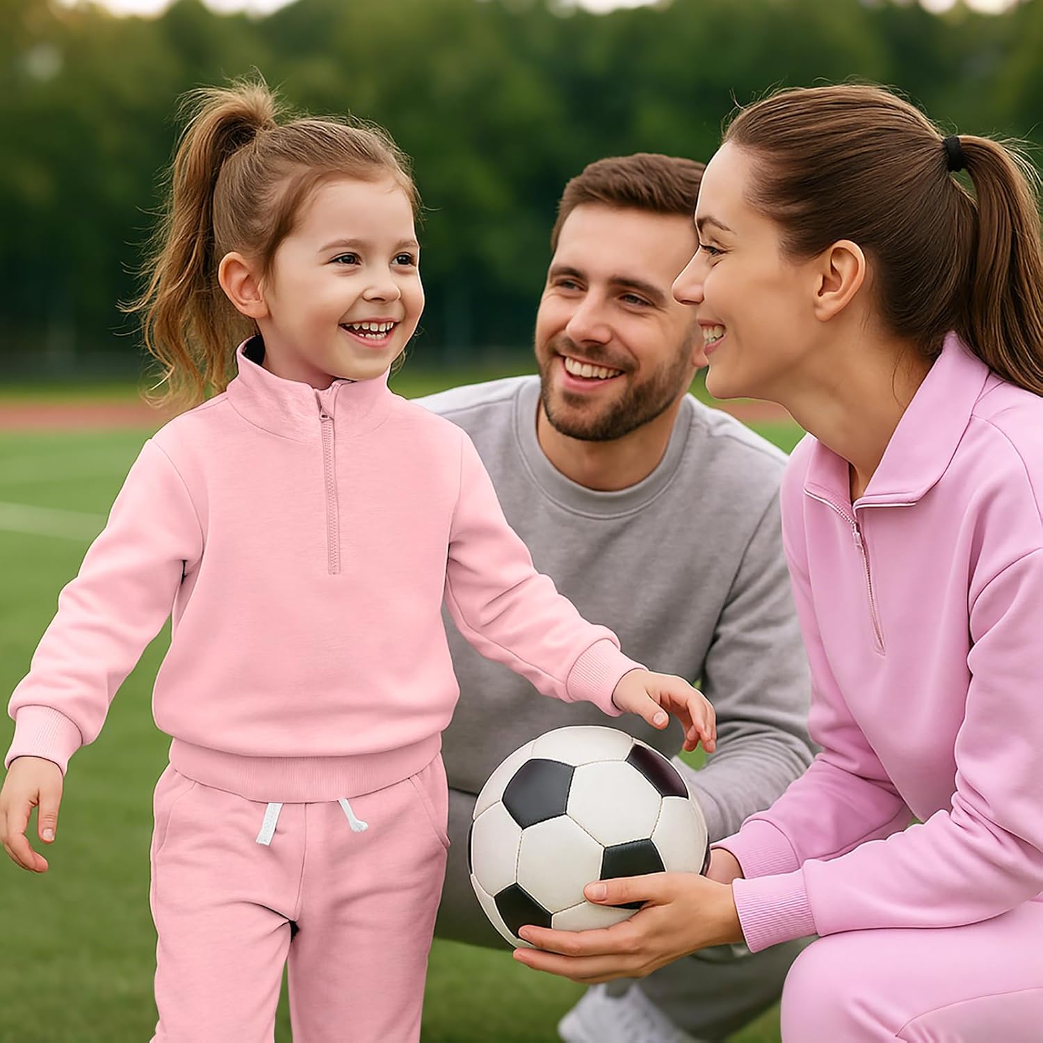 GRNSHTS Toddler Matching Outfits Boy and Girl Fall Clothes Baby Long Sleeve Winter Sweatsuit Sets 2-6Y - Image 4