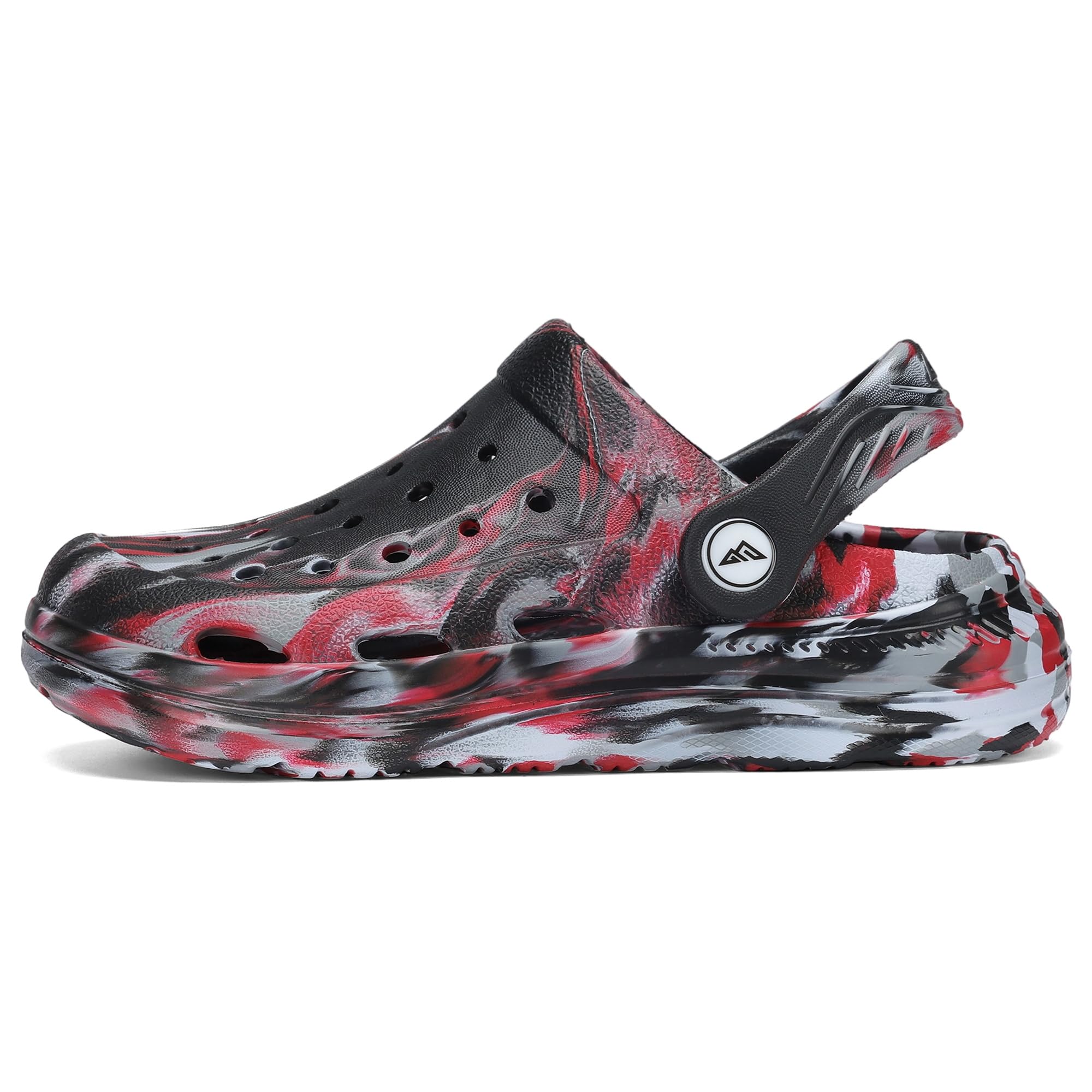 Kids Tie Dye Garden Clogs for Boys Girls | Lightweight Slip-On Water Shoes with Arch Support