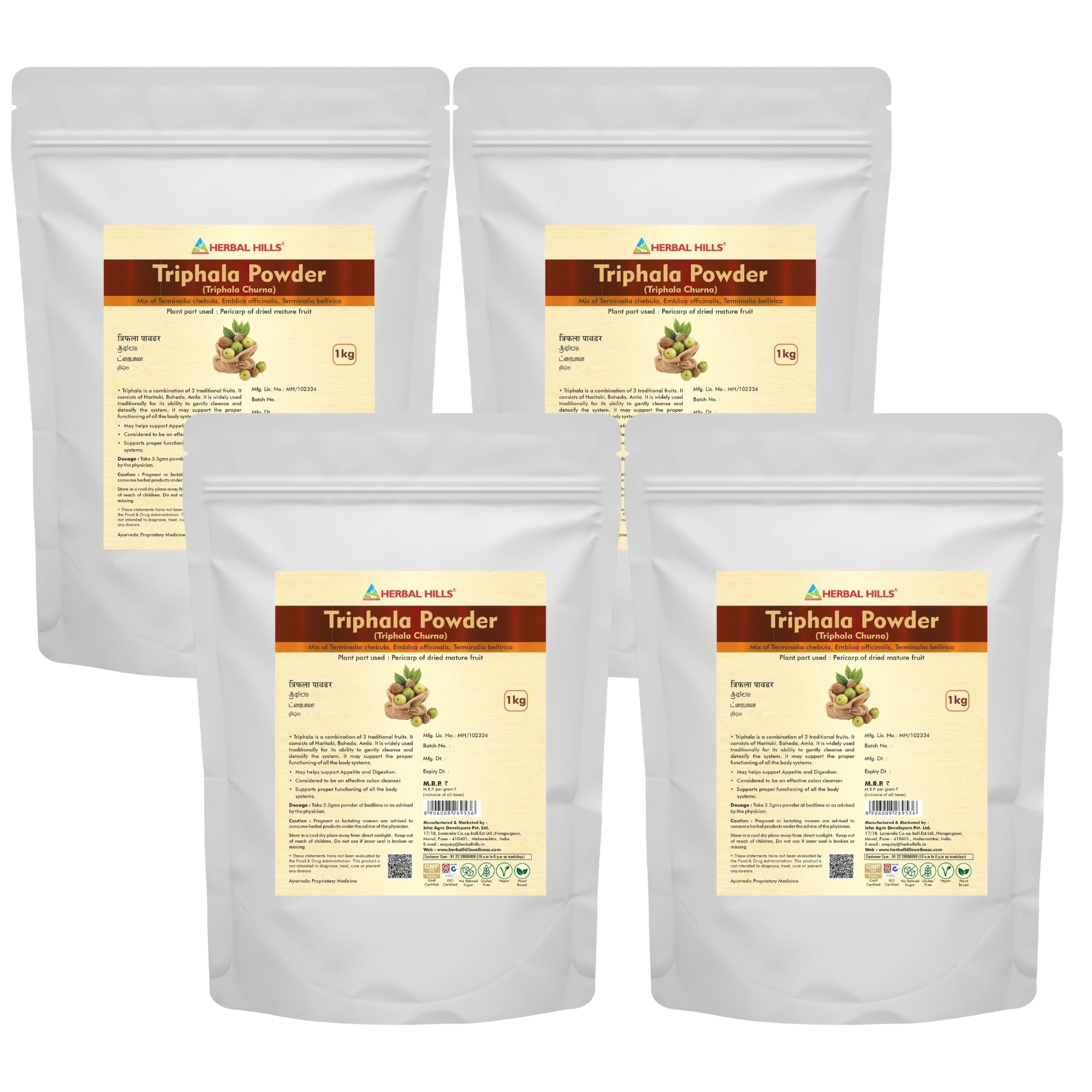 Herbal Hills Triphala Powder, 1 kg, Pack of 1 — Amazon image 5