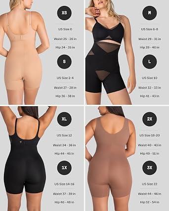 HONEYLOVE Shapewear for Women - SuperPower Girl Short - High Compression Waist Shaping & Tummy Control