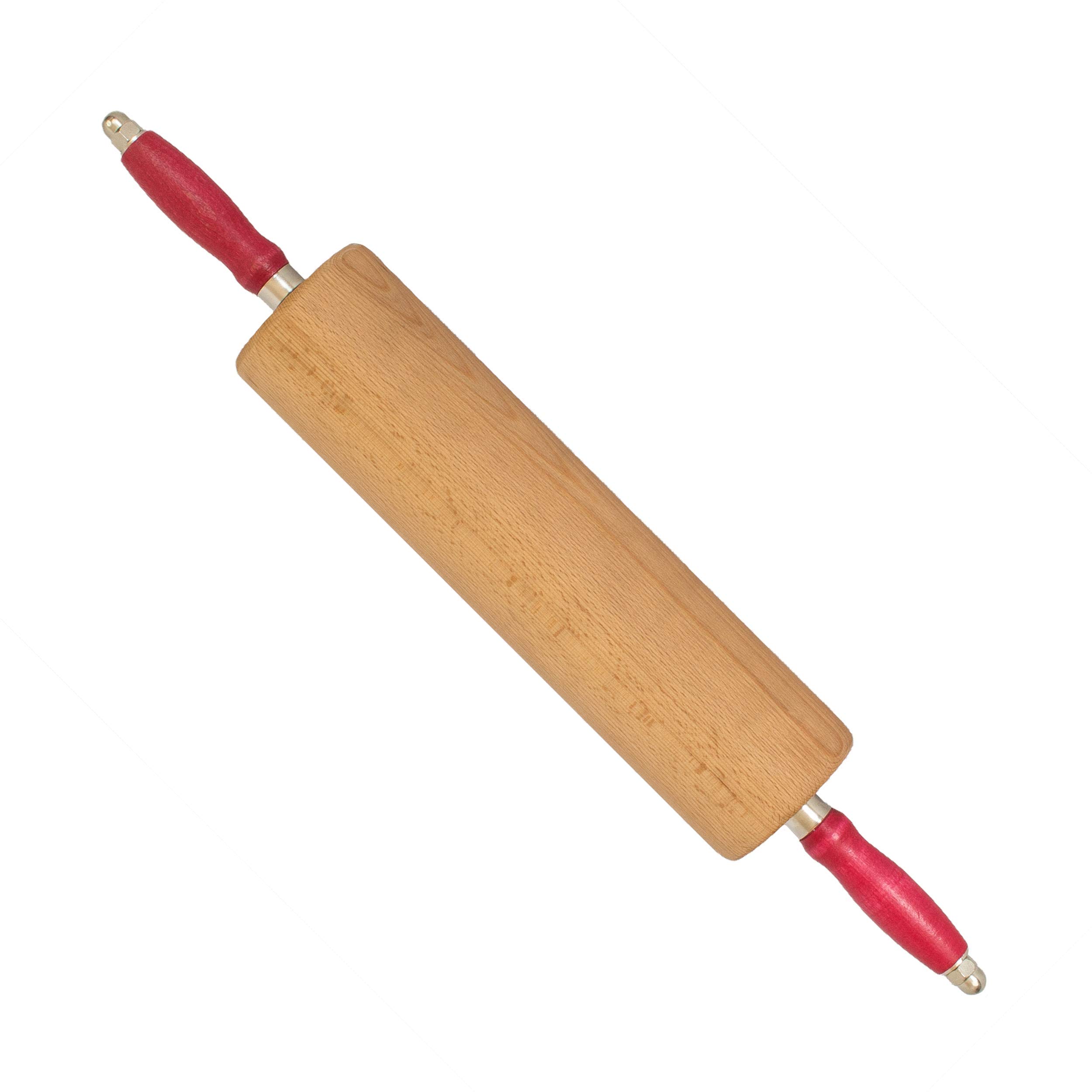 Teigroller Rollholz Wellholz mit Edelstahlkugellager Buche Walzenlängen 35 cm Isenberg