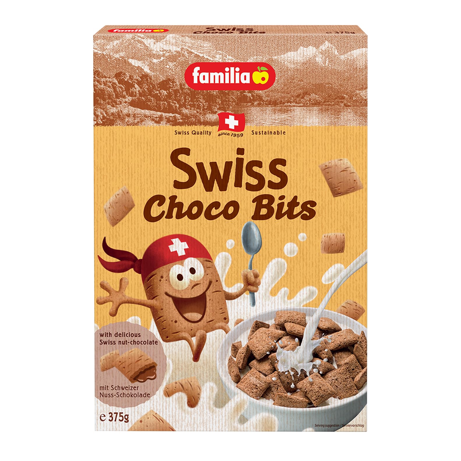 FamiliaSwiss Choco Bits 375 Grams (Pack of 1)