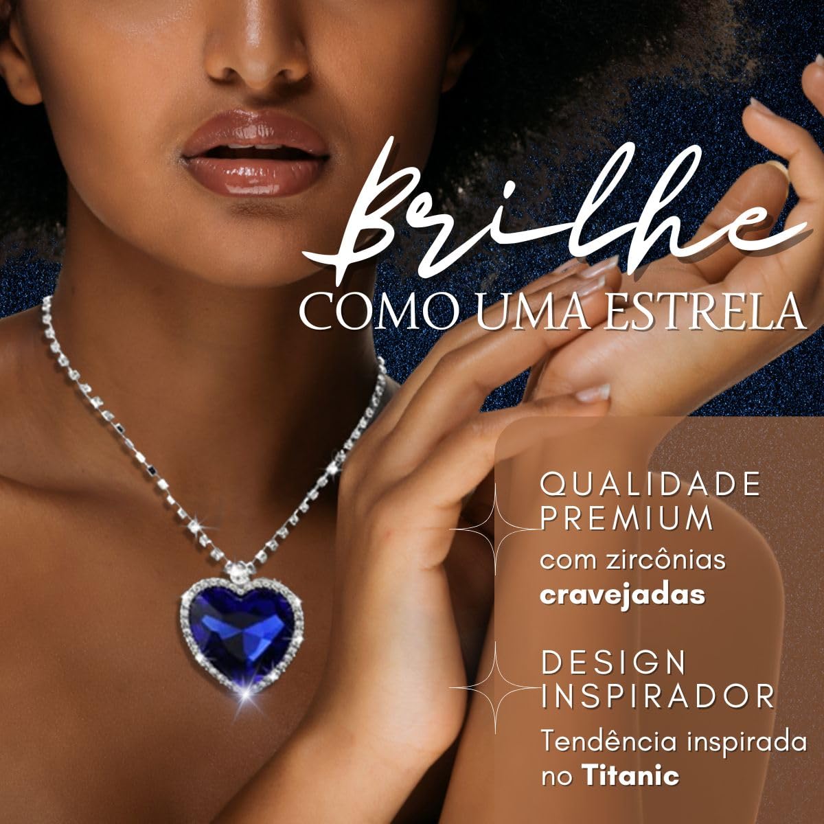 Genérico Coração do Oceano Minimalista e Elegante Cravejado em Zircônias + Bolsa de Veludo em promoção! Veja a oferta e mais achadinhos de Bijuterias 3 Hoje é o melhor dia para comprar Genérico Coração do Oceano Minimalista e Elegante Cravejado em Zircônias + Bolsa de Veludo com aquele preço maroto! Promoção! Aproveite a oferta! 3