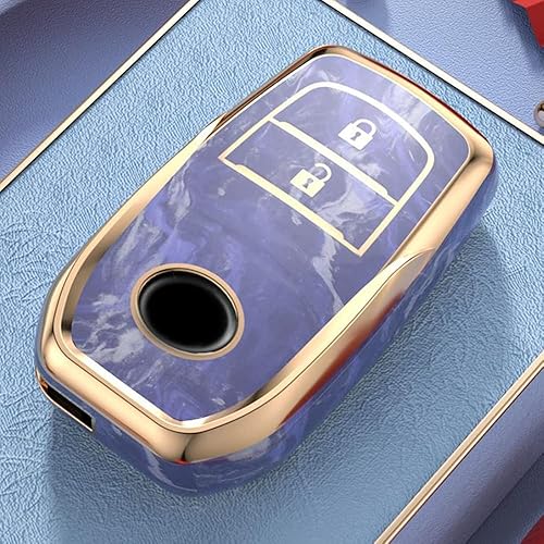 Miniatura 5 de KUNIO Car Key Fob Cover Case Fit for Toyota RAV4 Camry Corolla Key Protective Cover Keychain Key Shell TPU Key Holder