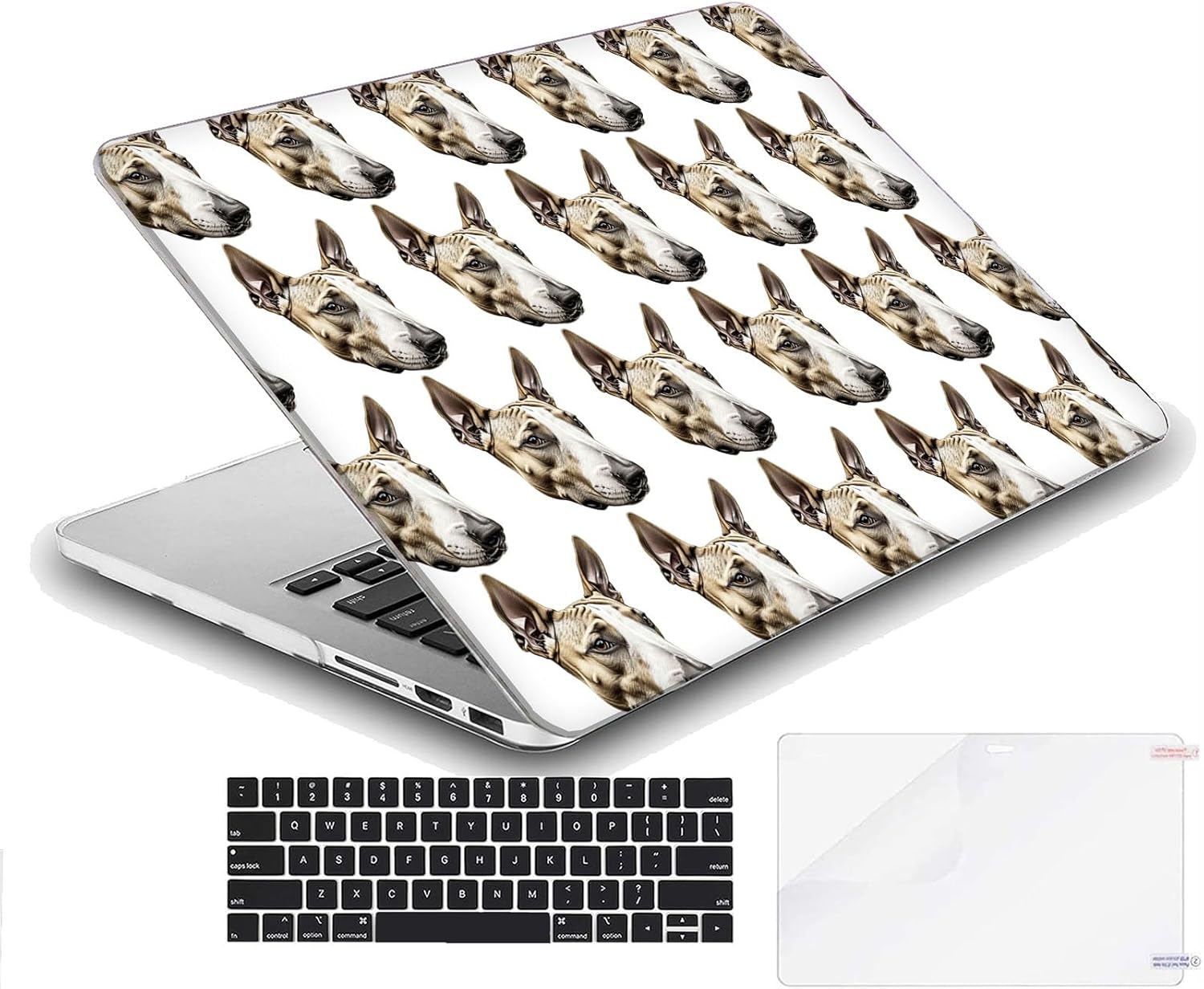 Compatible with MacBook Neo 13-inch, Hard Shell Case with Keyboard Cover and Screen Protector (A3404 A18 Pro chip, 2026 Release) - Bull Terrier MD8735