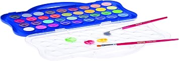 Giotto Box 36 Watercolours Mini, Pans, Assorted Count