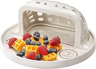 GUTE Hockey Themed Ceramic Plate - Fun Hockey Rink Design with 3D Net - Durable, BPA-Free, Dishwasher Safe - Perfect for Birthday Gifts, and Sports Fans - Dinner Plate