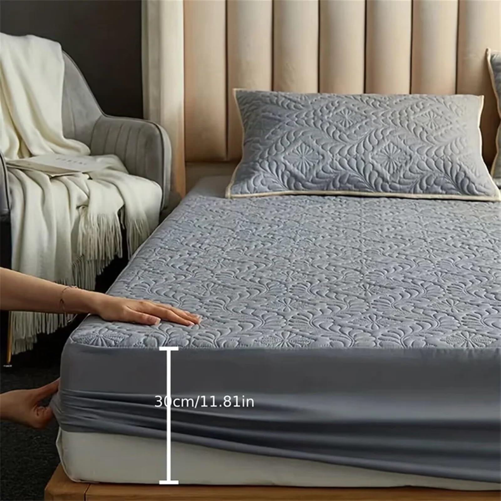 Protector Colchon Impermeable Protector de Cama colchón Impermeable Acolchado