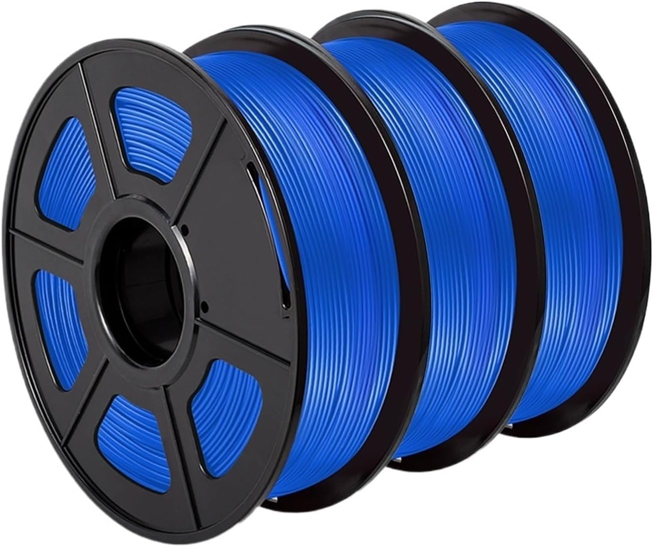 3D Printer Filament, 3D Printer Filament PLA Plus 3KG Pack of 3 1.75MM +/-0.02MM Multicolor(3Gray) 3gray 1