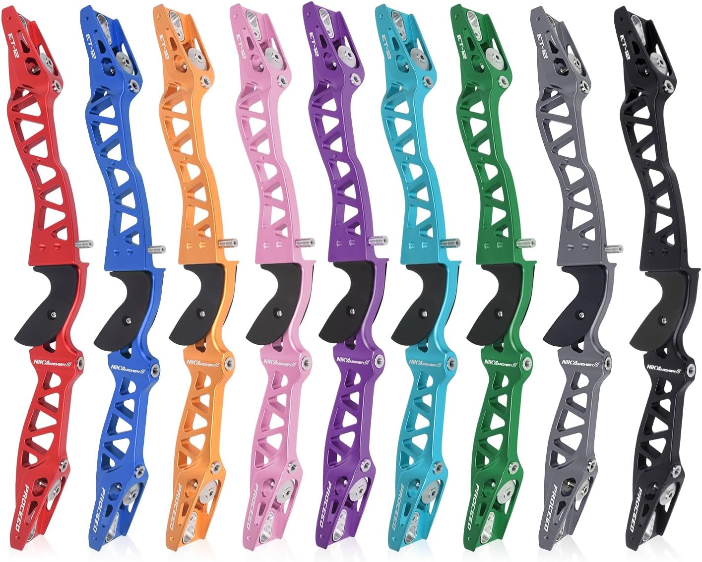 25" Archery ILF Recurve Riser Targeting Takedown Aluminum Alloy CNC Right Handed Risers for Hunting and Recurve Bow Shooting