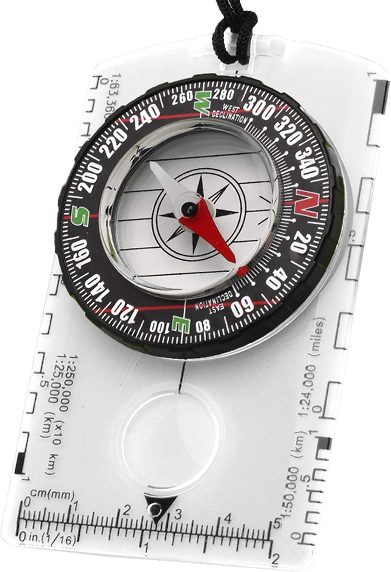 Orienteering Map Compass, Advanced Scout Compass Camping And Navigation, Waterproof & Lightweight Small Survival Suitable For Hiking, Camping, Orienteering, Hunting