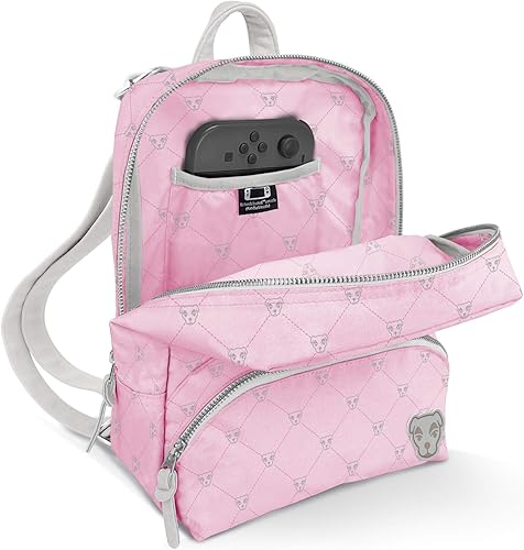 Vista 32 de Controller Gear Animal Crossing - Small Backpack Mini Bookbag Travel Bag for Console & Accessories - Rose Gold