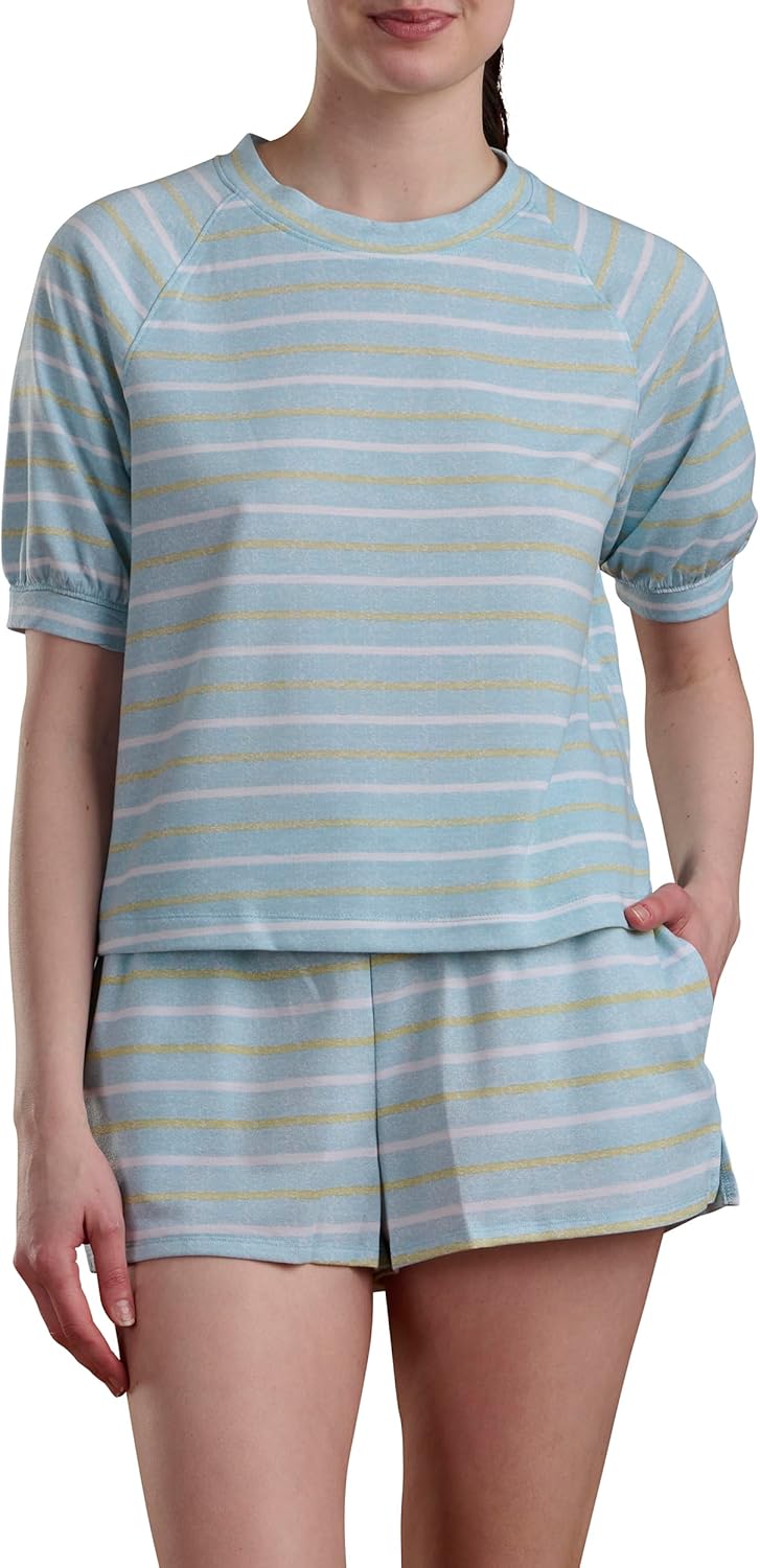 Splendid womens Short Sleeve Top and Short 2-piece Pajama Set - Image 2