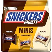 SNICKERS Variety Mix Minis Size Chocolate Candy Bars 8.9-Ounce Bag Pack Of 8