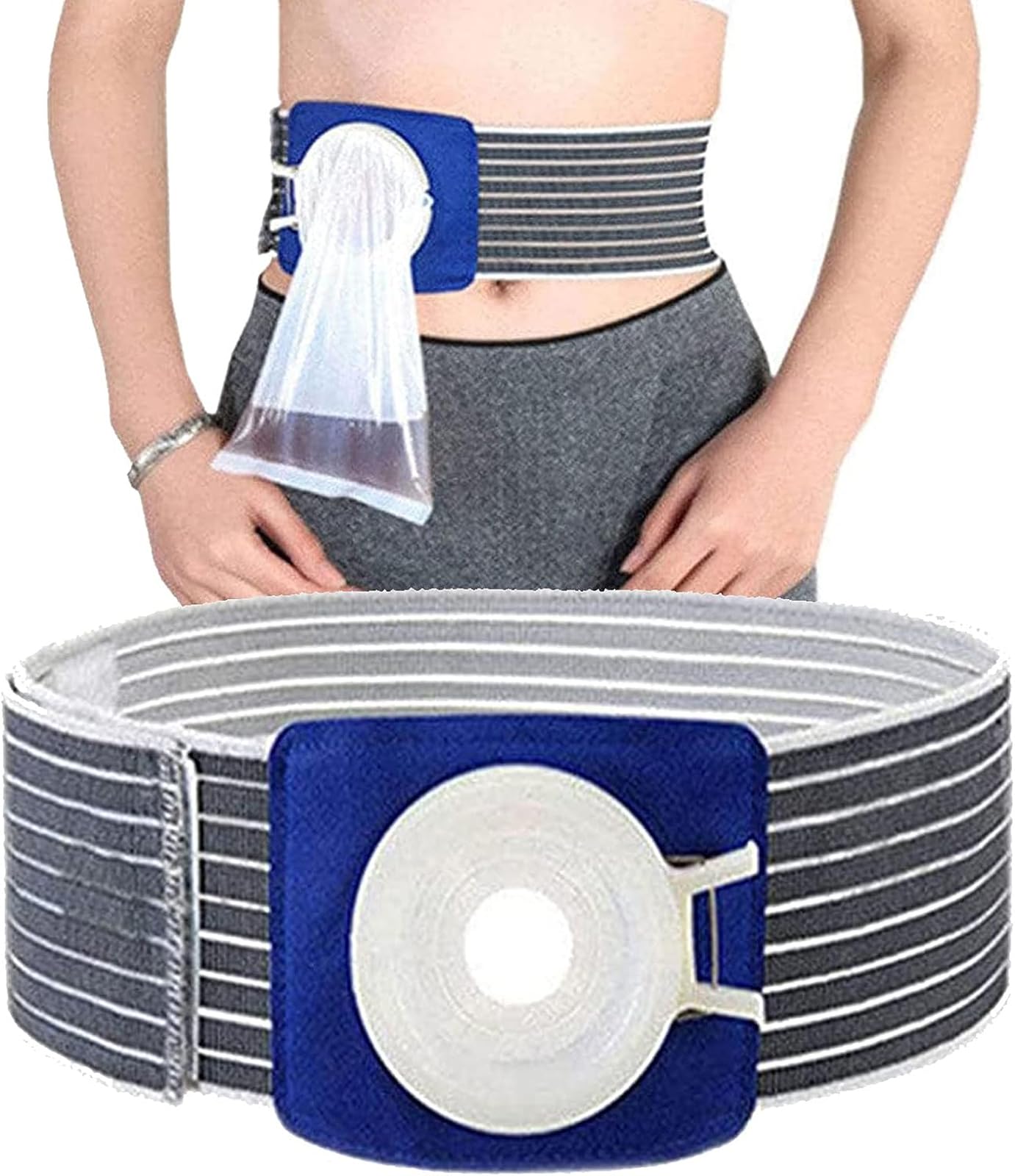 Cinturón para hernia de ostomía CUSMA con soporte de estoma unisex para prevenir hernias