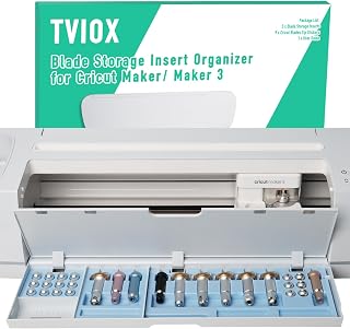 Blade Storage Insert Compatible with Cricut Maker 3 & Maker, Tray, Drawer Housing and Quickswap Tip Accessories Organizer, Blue