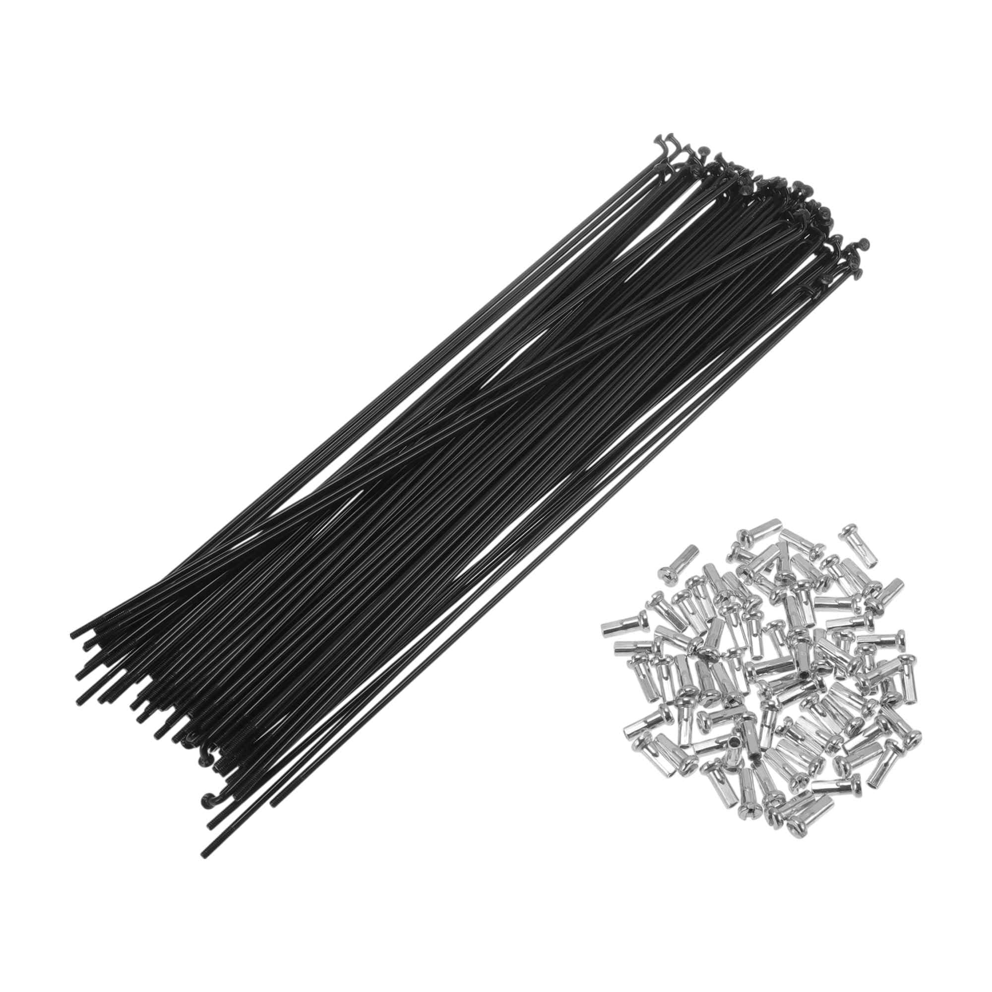 HOPESPANNER 72 Set 14G Bicycle Spoke 222mm Bike Wheel Spoke Carbon Steel Black