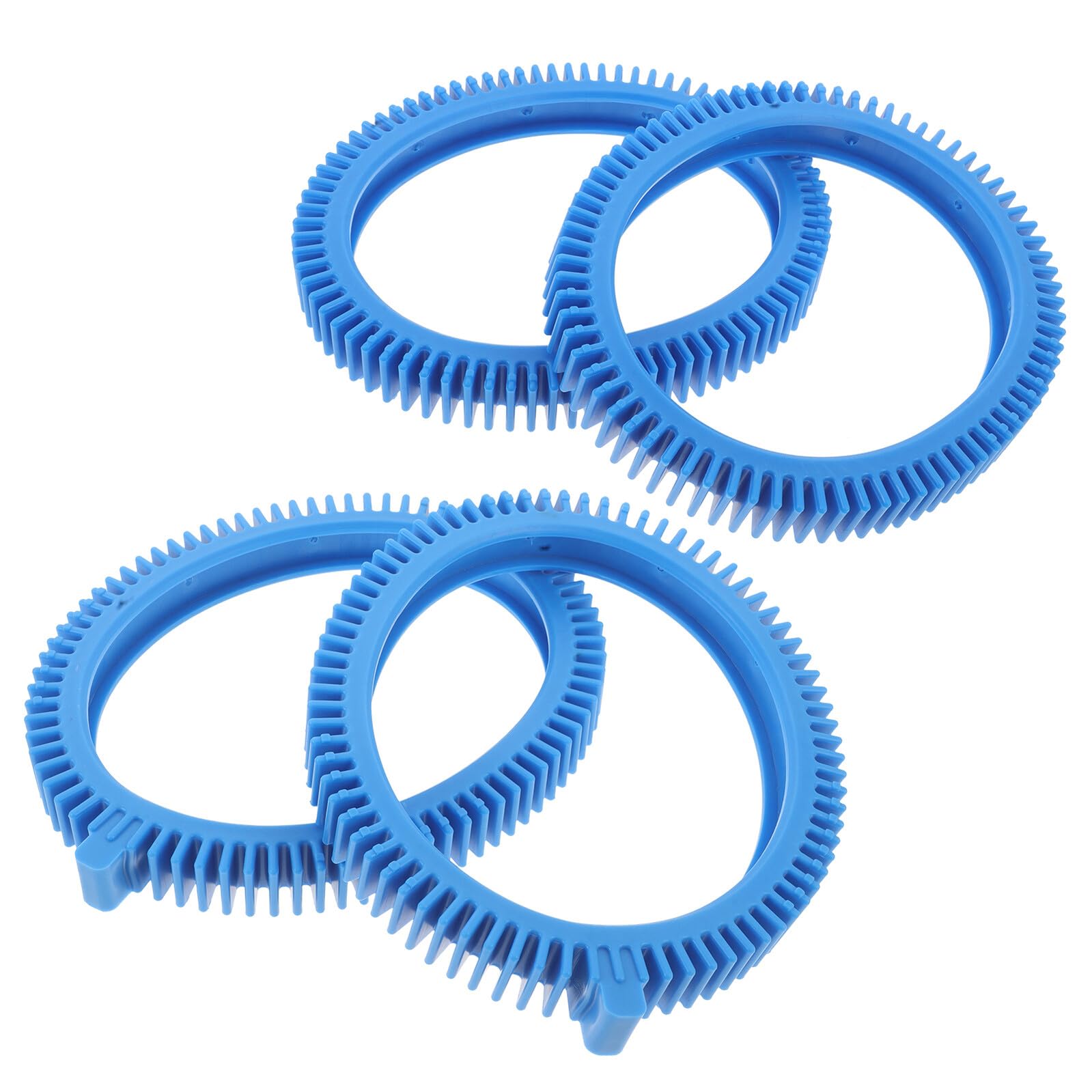 Kit de Pneus PVC pour Nettoyeur Piscine - Accessoires Robustes Haute Densité en Lot de 4