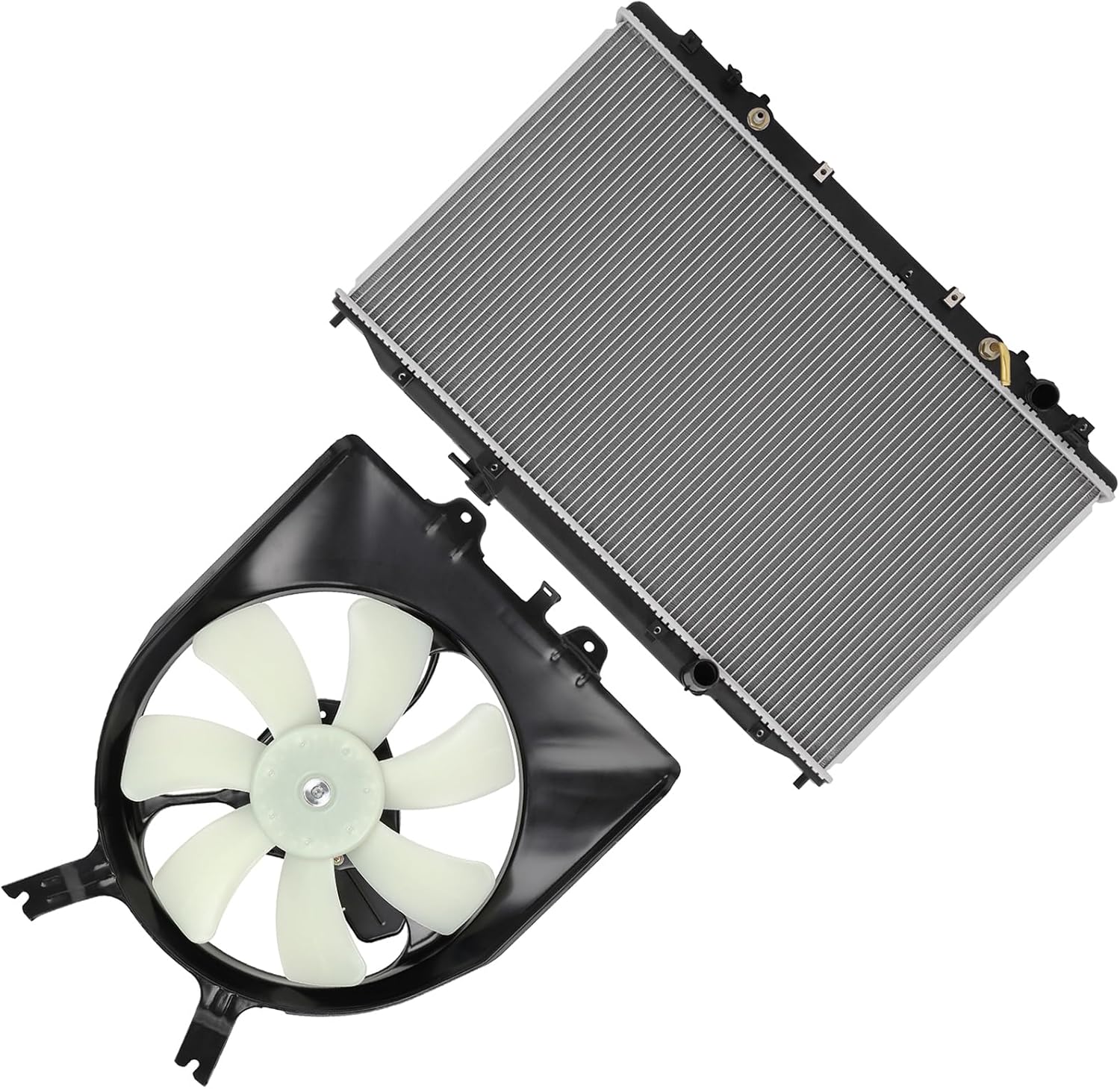 SCITOO 2806 Radiator 610850 620-244 674-59988R A/C Condenser Fan Assembly for 2005-2010 for Honda for Odyssey 3.5L