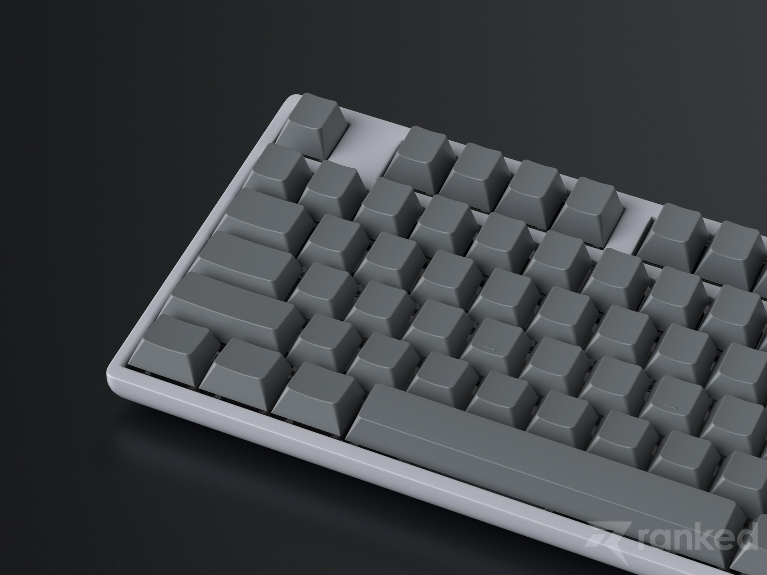 Ranked Set de Touches Pom Jelly Translucides | 1,45mm d'Épaisseur | Profil Cherry pour Clavier DIY Mécaniques Custom (Ash, 169 Touches)