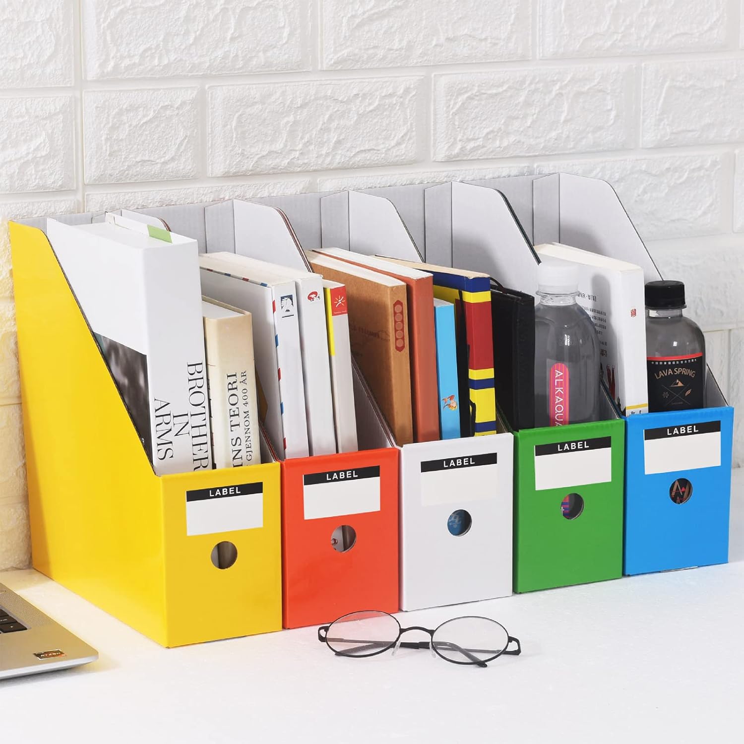 Buy 5Pcs Magazine File Holder , Sturdy Cardboard Folder Holder