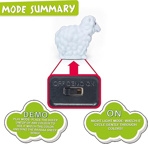 Miniatura 2 de WOW! STUFF CoComelon Toys - Ovejas musicales de aprendizaje de color | Cambios para combinar colores | Reproduce rima de guardería de ovejas negras