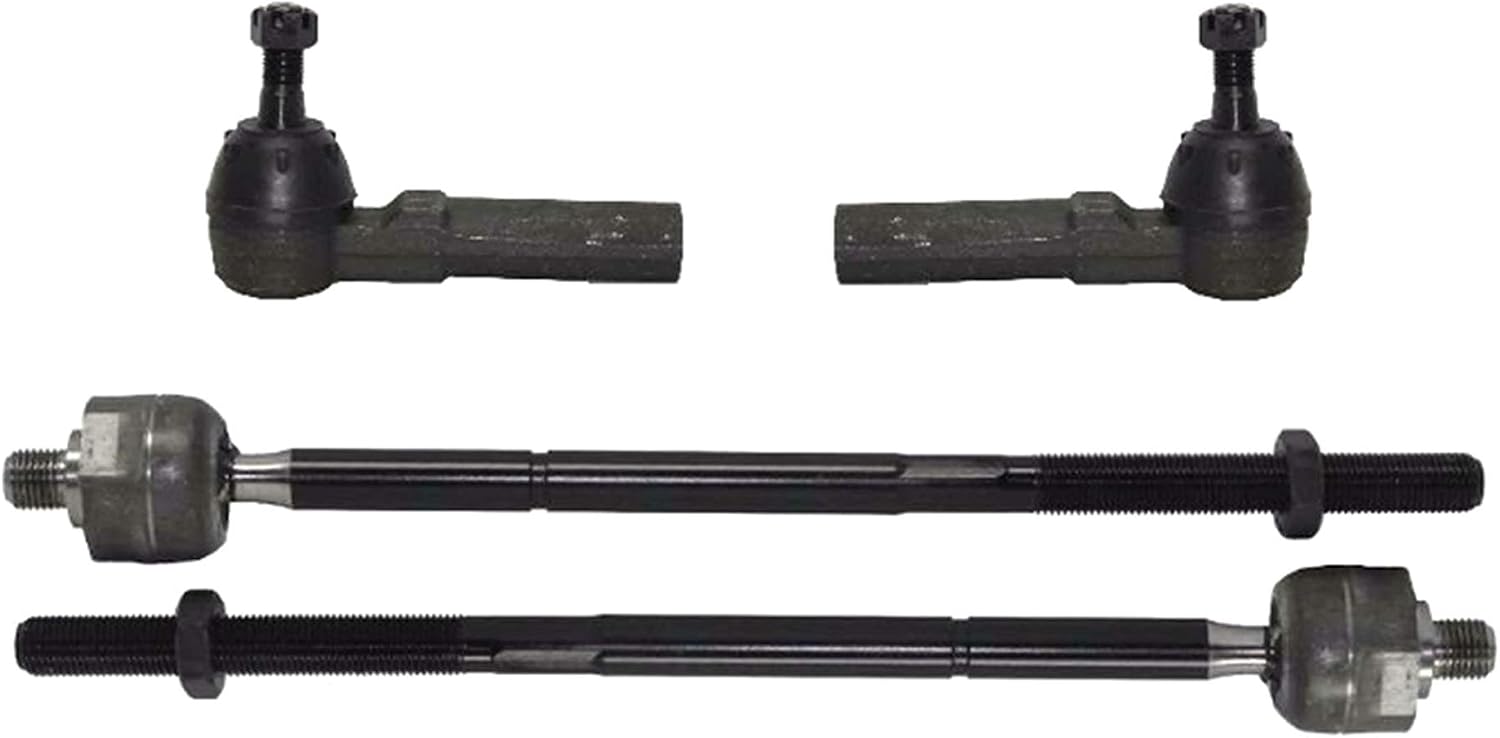 PartsW - Front Steering Kit 2 Outer Tie Rod Ends + 2 Inner Tie Rod Ends Fits CHRYSLER GRAND VOYAGER 1996-2000 CHRYSLER TOWN and COUNTRY 1996-2000 CHRYSLER VOYAGER 1996-2000