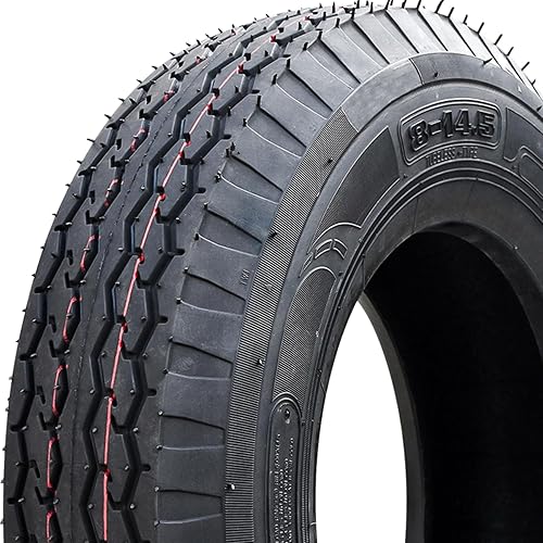 Miniatura 2 de Juego de 6 (seis) llantas de remolque y casa móvil premium Nama NM519-ST8-14.5 8X14.5 Rango de carga G LRG 14 capas BSW pared lateral negra