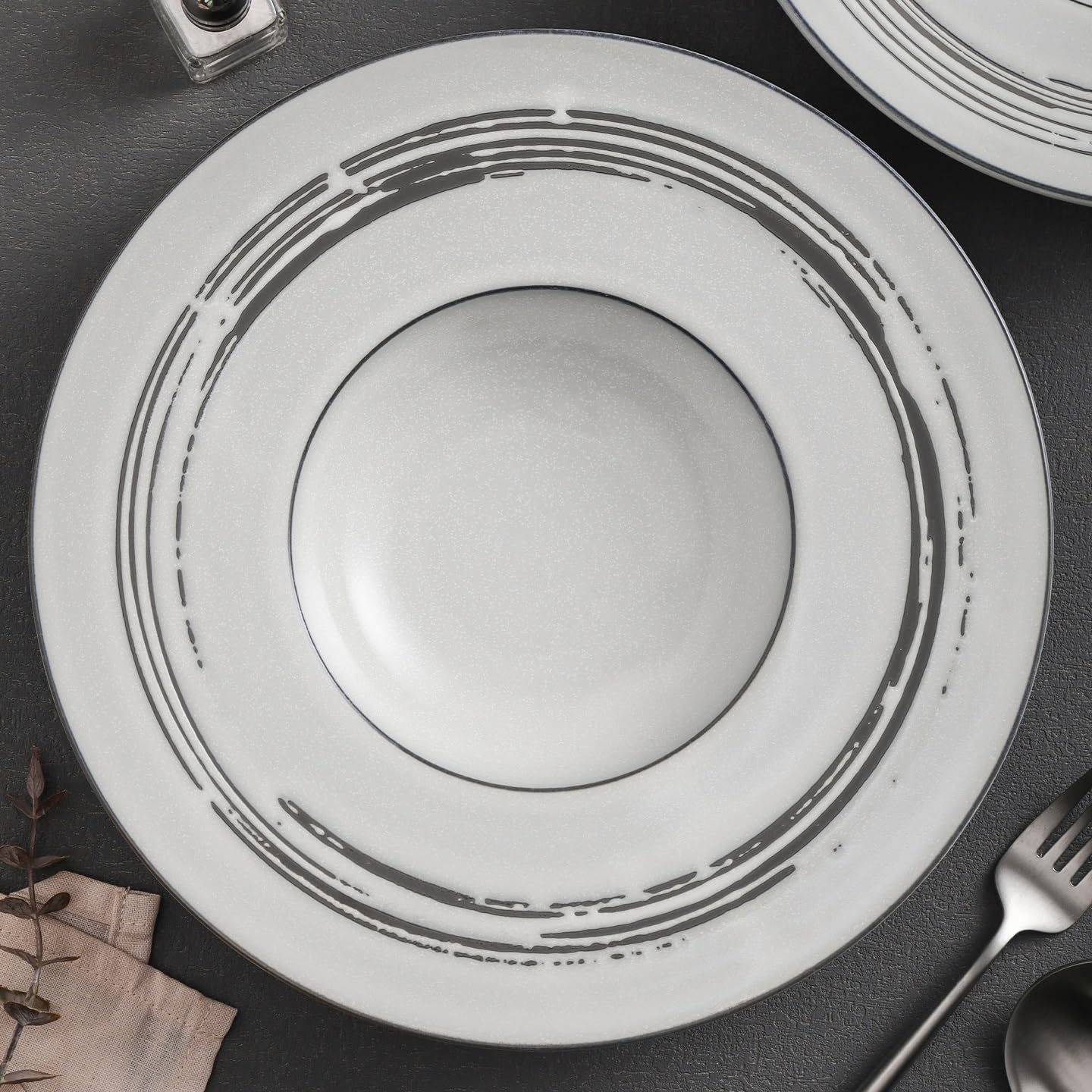 TEESONG Talerz obiadowy talerze do naczyń 25 cm talerz ceramiczny domowy przystawka słomkowy kapelusz makaron restauracja kuchnia hotel komercyjne śniadanie zastawa stołowa talerz do układania w stos