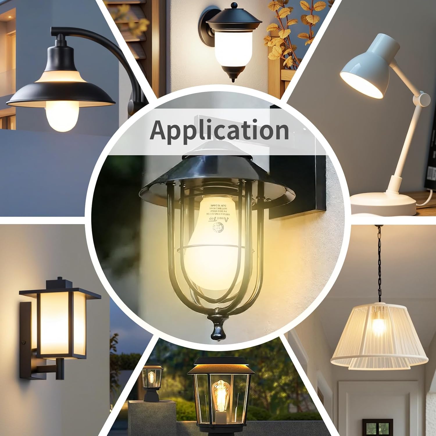 AmeriTop Dusk to Dawn Light Bulb- 2 Pack, A19 LED Sensor Light Bulbs; UL Listed, Automatic On/Off, 800 Lumen, 10W(60 Watt Equivalent), E26 Base, Indoor/Outdoor Lighting Bulb