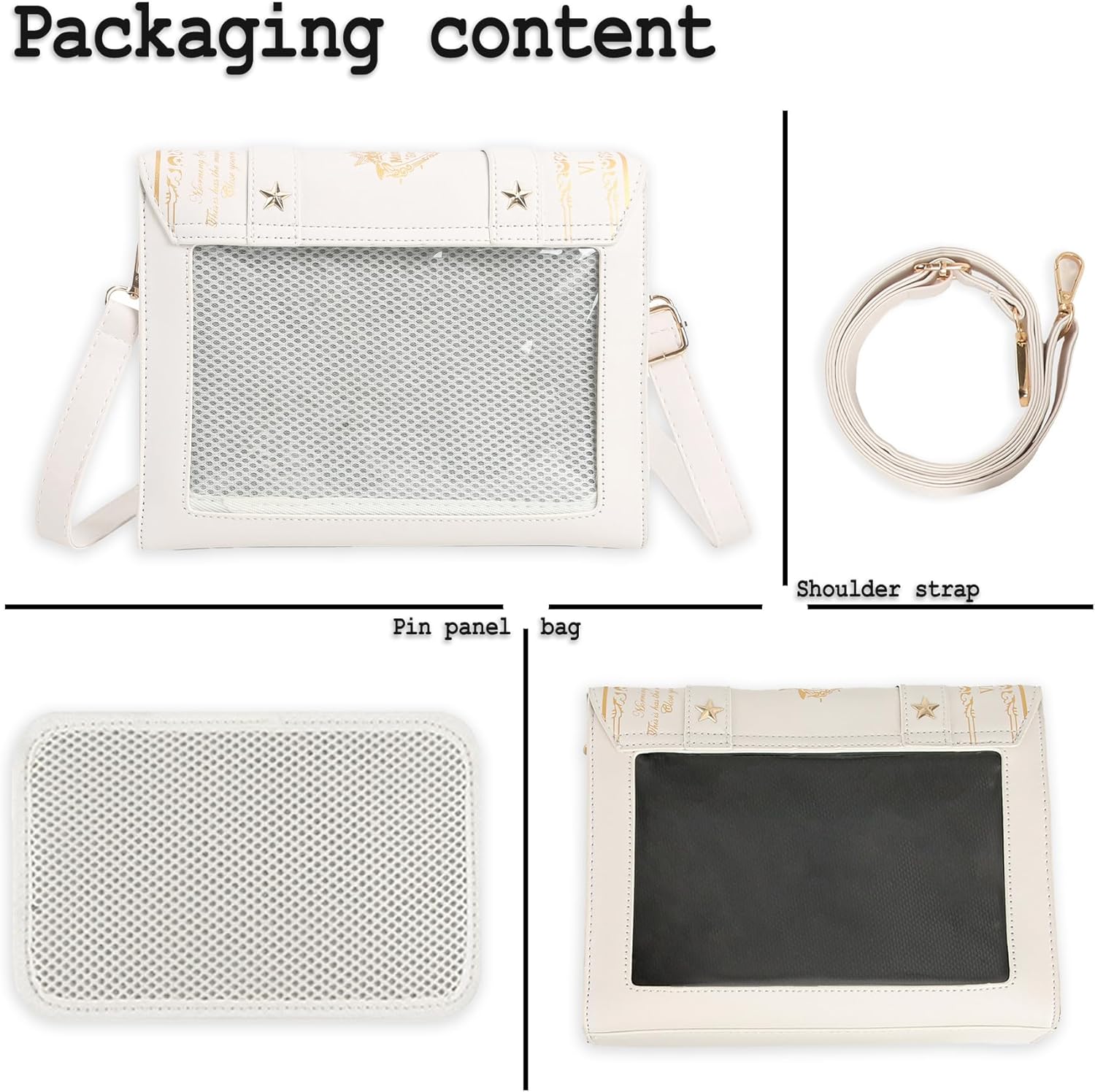 Ita Bag Crossbody Cute Small Pin Purse Kawaii Anime Messenger Bag for Women - Image 4