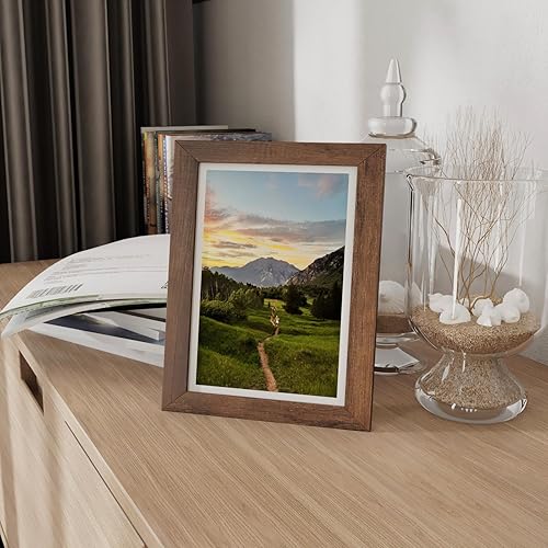 Miniatura 3 de Stickyart Bordes de madera oscura para tablón de anuncios de 3 x 50 pies, borde de marco de espejo, despegar y pegar, borde de papel tapiz de madera